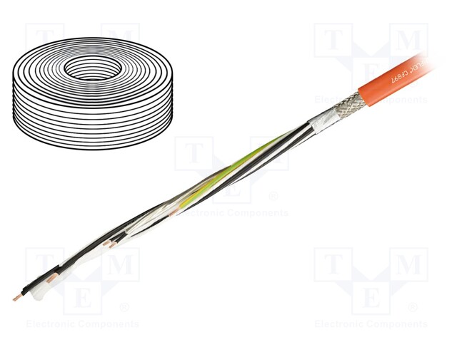 Wire: control cable; chainflex® CF897; 4G2,5mm2 + 2x1,5mm2; PUR