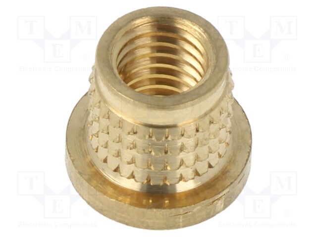 Threaded insert; brass; M8; BN: 37898; L: 10.1mm; MULTISERT®