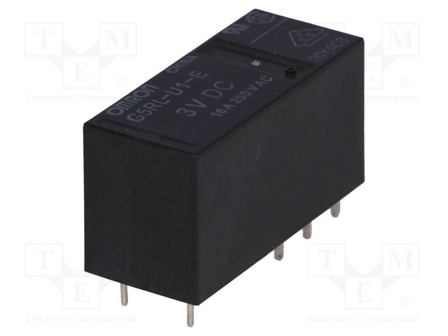 Relay: electromagnetic; SPDT; Ucoil: 3VDC; 16A/250VAC; 16A/24VDC