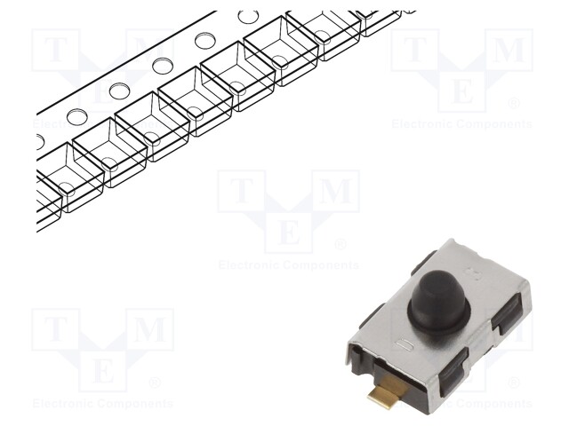 Microswitch TACT; SPST-NC; Pos: 2; 0.01A/32VDC; SMT; none; 2N; 3.2mm