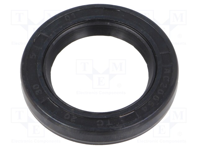 Oil seal; NBR; D: 5mm; -40÷100°C; Shore hardness: 70; Øhole: 30mm