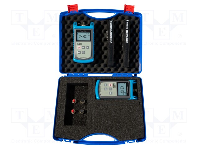 Measuring kit: fiber optic network test kit; 340x270x80mm