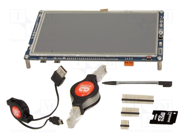 Display: TFT; 7"; 800x480; Controller: SSD1963; uC: STM32F407ZGT6