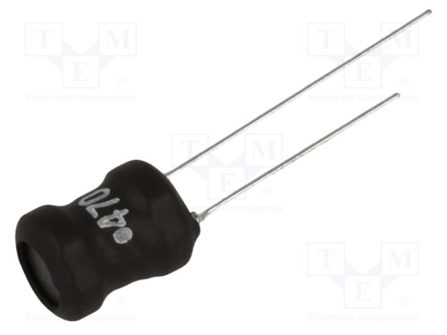 Inductor: wire; THT; 47uH; 1.5A; 0.14Ω; ±10%; Ø8.7x12mm; vertical