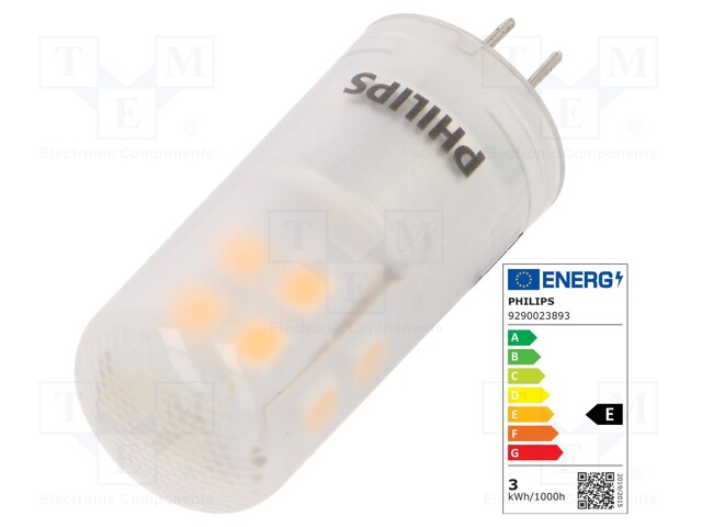 LED lamp; warm white; G4; 12VAC; 330lm; 2.7W; 300°; 3000K; CRImin: 80