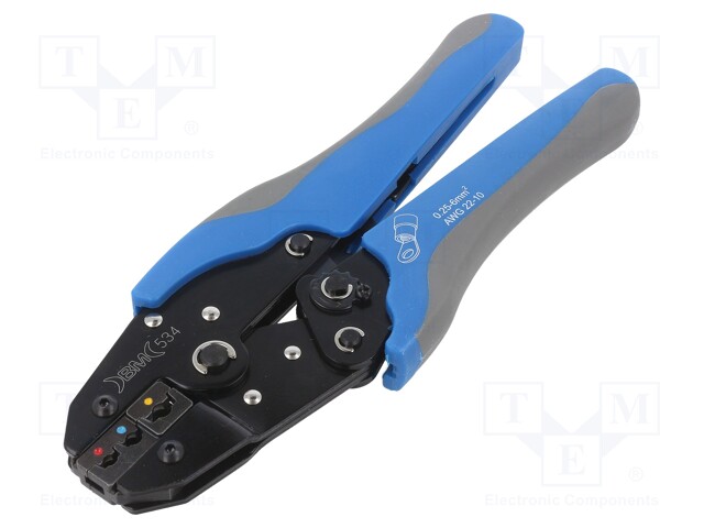 Kit: designed for terminal crimping; 0.25÷6mm2; box