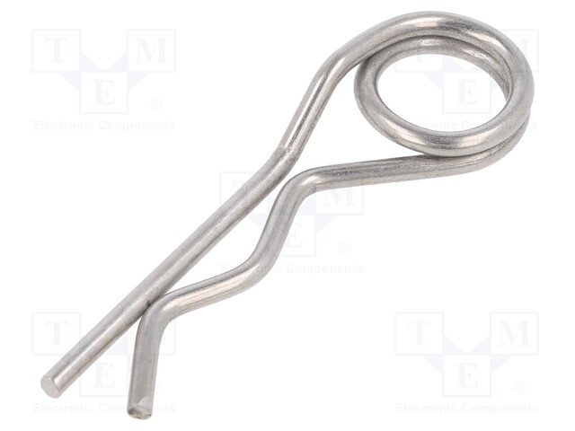 Cotter pin; stainless steel; Ø: 3mm; L: 73mm; Shaft dia: 17÷24mm