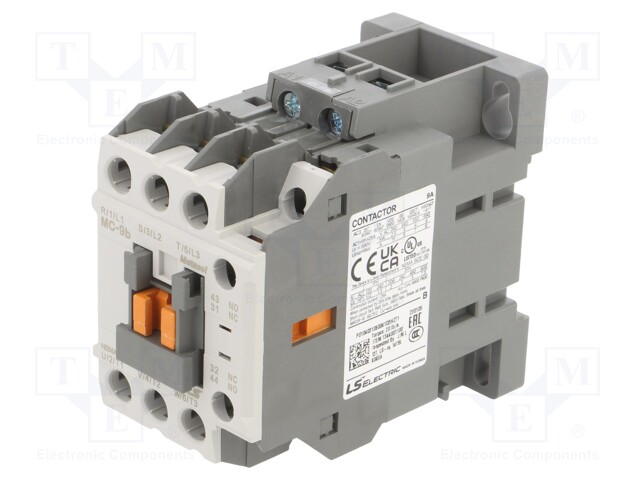 Contactor: 3-pole; NO x3; Auxiliary contacts: NO + NC; 42VAC; 9A