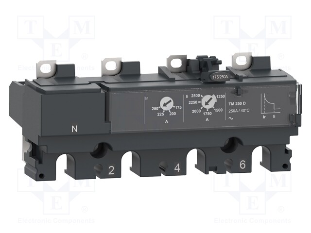 Thermal magnetic trip unit; Poles: 4; 125A; NSX; IP40; -25÷70°C