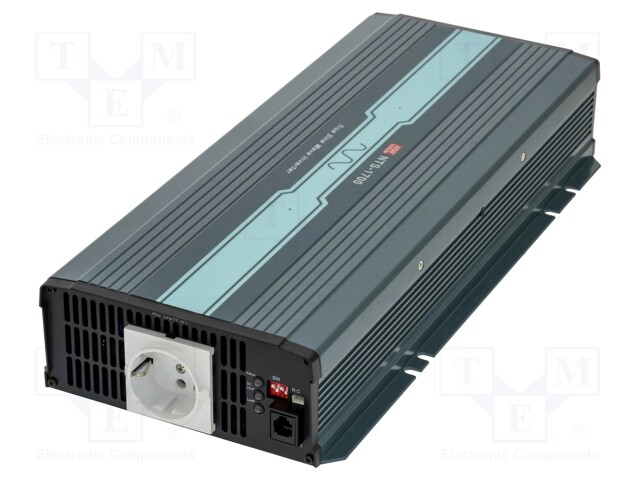 Converter: DC/AC; 1.7kW; Uout: 230VAC; 40÷66VDC; Out: EU,mains 230V