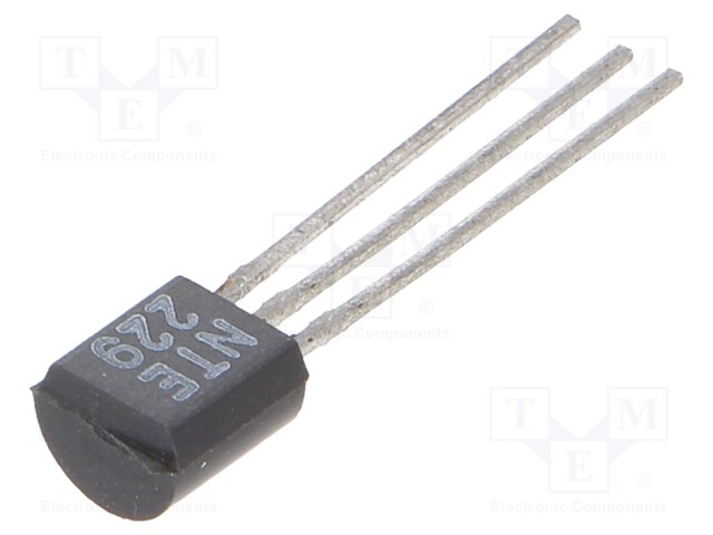 Transistor: NPN; bipolar; 30V; 50mA; 0.425W; TO92