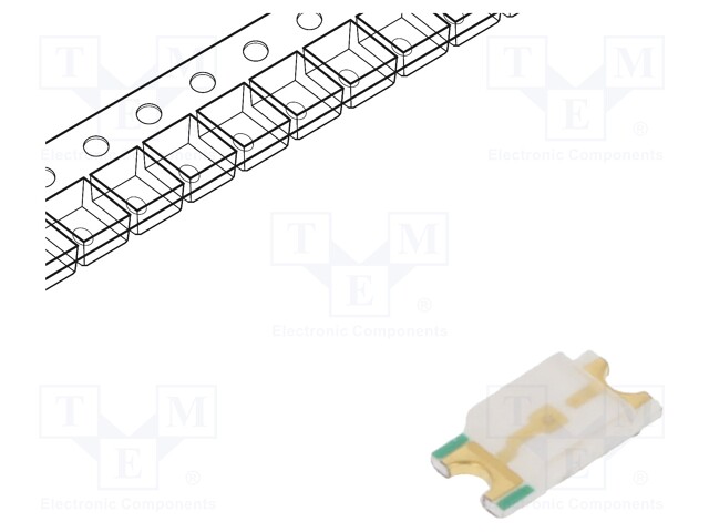 LED; SMD; 1206; blue; 90÷260mcd; 3.2x1.6x0.7mm; 140°; 2.8÷3.5V; 20mA