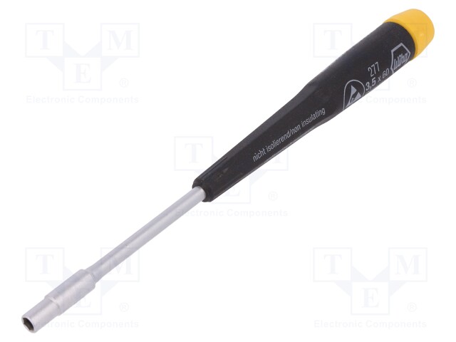 Screwdriver; hex socket; ESD; Blade length: 60mm