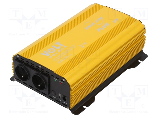 Converter: automotive dc/ac; 1500W; Uout: 230VAC; 21÷28VDC; 0÷40°C