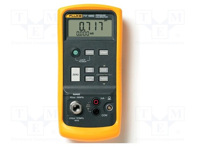 Calibrator; pressure; -0.85÷7bar; Overpressure: 2x full range