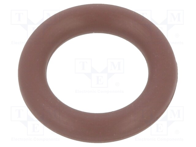 O-ring gasket; FPM; D: 2mm; Øint: 7mm; brown; -20÷200°C