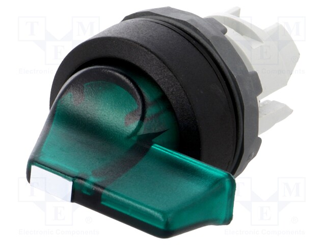 Switch: rotary; Stabl.pos: 2; 22mm; green; Illumin: MLB-1; IP66