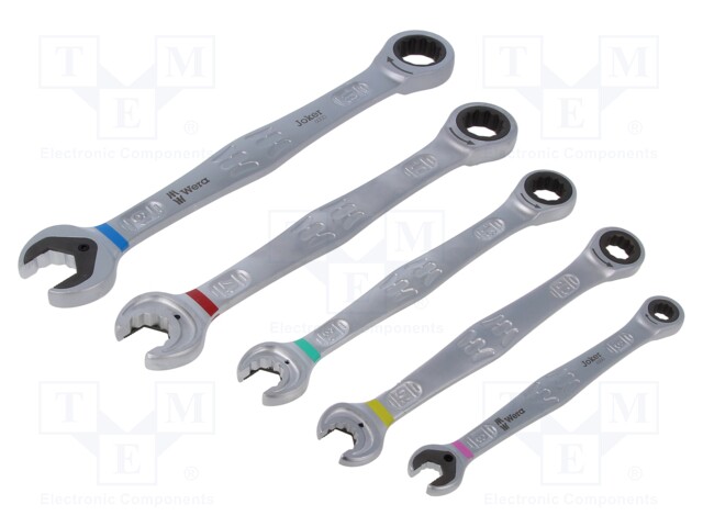 Wrenches set; combination spanner,with ratchet; Joker 6000