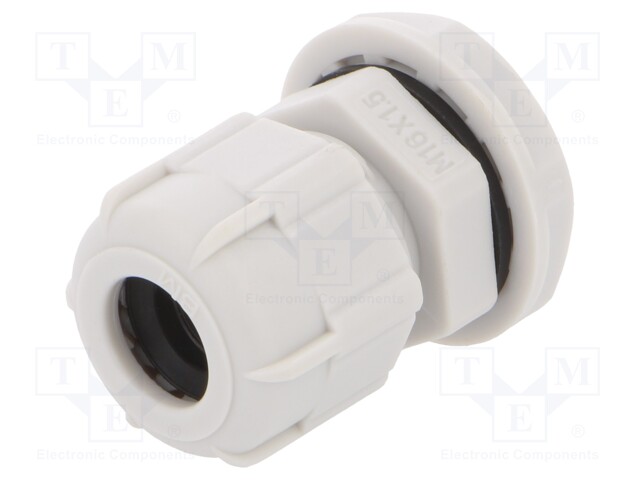 Cable gland; M16; 1.5; IP68; Mat: polyamide; grey