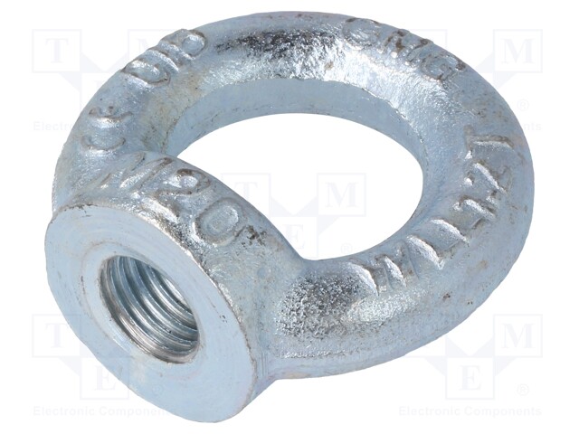 Lifting eye nut; eye; M20; steel; Plating: zinc; DIN: 582; 40mm