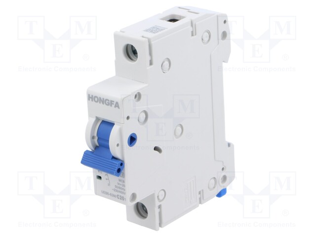 Circuit breaker; 230/400VAC; Inom: 20A; Poles: 1; Charact: C; 6kA