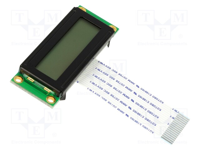 Display: LCD; alphanumeric; STN Positive; 16x2; 53x20x7.5mm; LED