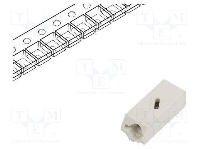 Connector: plug-in; DG2003; 6mm; ways: 1; 0.5÷1.5mm2; 10A; SMT; 200V