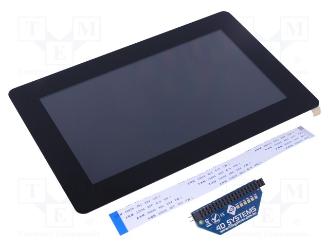 Display: TFT; 7"; 800x480; Window dimensions: 153.84x85.6mm