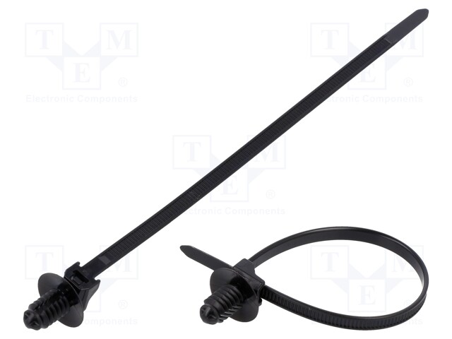 Cable tie; with fixing lugs; L: 165mm; W: 4.6mm; polyamide; 180N