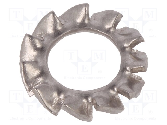 Washer; round; D=8mm; A2 stainless steel; DIN: 6798A; BN: 675