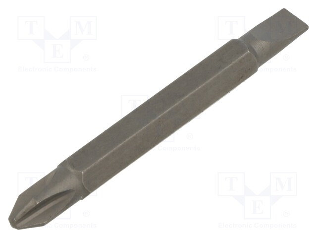 Screwdriver bit; Phillips,slot; 5,5x1,0mm,PH2; Overall len: 60mm