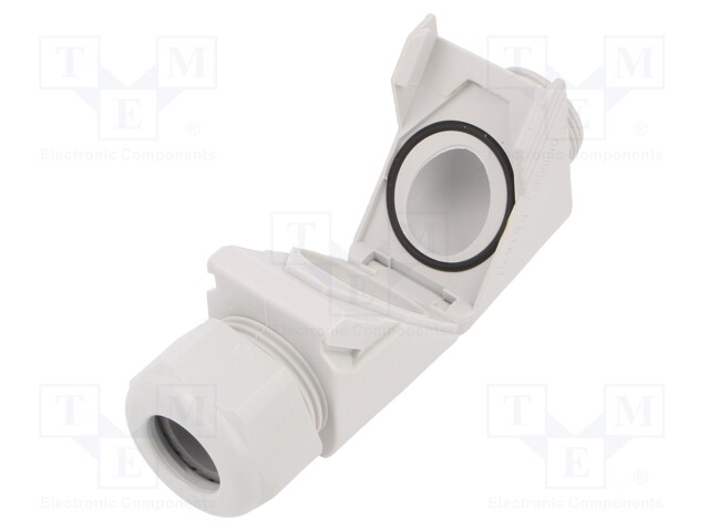 Cable gland; angular; M25; IP68; Mat: polyamide; grey