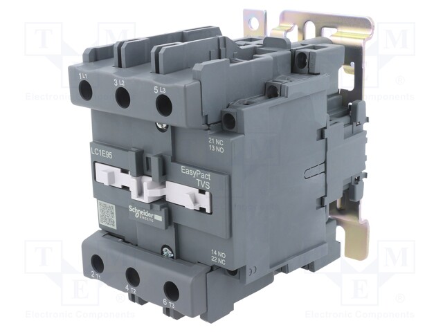 Contactor: 3-pole; NO x3; Auxiliary contacts: NO; 230VAC; 95A; DIN