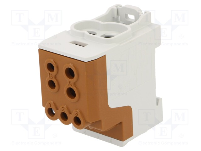 Splice terminal: distribution block; 16mm2,35mm2,70mm2; ways: 1