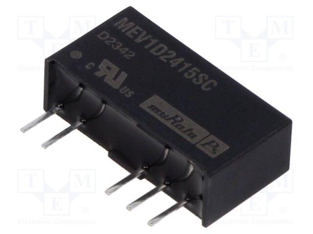 Converter: DC/DC; 1W; Uin: 21.6÷26.4V; Uout: 15VDC; Uout2: -15VDC