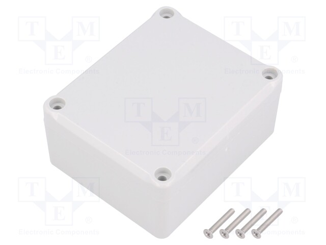 Enclosure: multipurpose; X: 74mm; Y: 89mm; Z: 41mm; ABS; grey; gasket