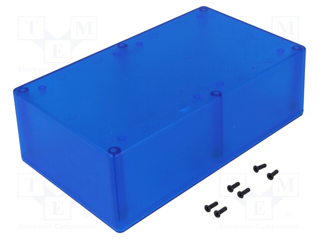 Enclosure: multipurpose; X: 113mm; Y: 193mm; Z: 61mm; 1591; ABS; blue