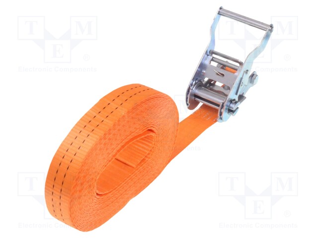 Fastening belt; L: 10m; Width: 35mm; orange; 2000kg