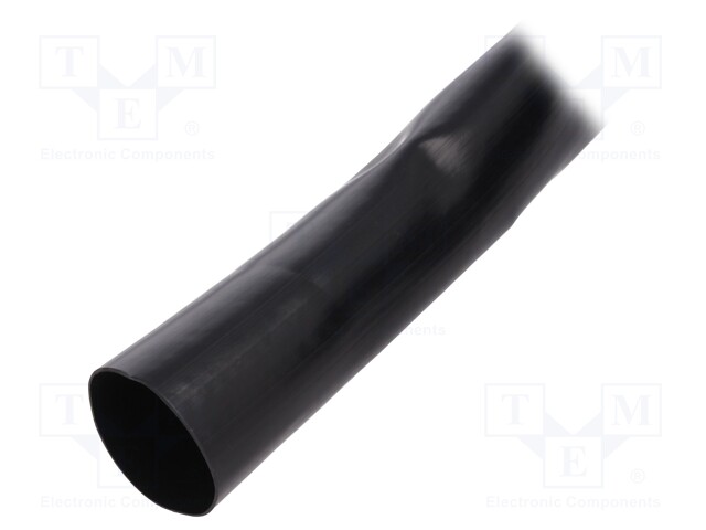 Insulating tube; Mat: PVC; black; -20÷125°C; Øint: 28mm; L: 50m