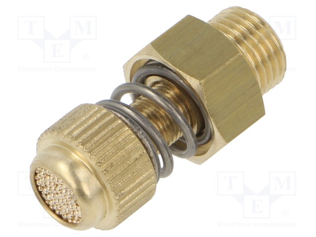 Sound suppression silencer; Thread: G 1/8" external; Mat: brass