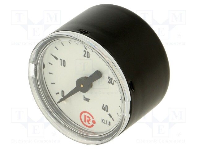 Manometer; 0÷40bar; 40mm; non-aggressive liquids,inert gases