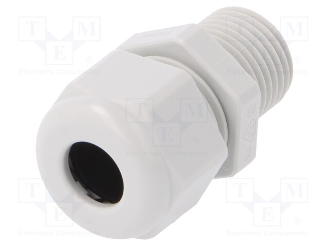 Cable gland; with long thread; M16; IP68; Mat: polyamide; grey