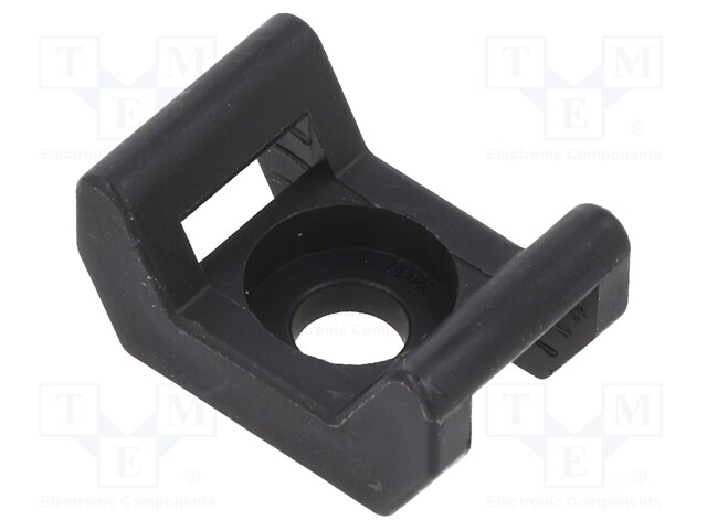 Holder; screw; polyamide; UL94V-2; black; Tie width: 9mm; Ht: 10.8mm