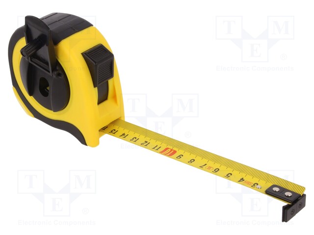 Measuring tape; L: 15m; Width: 25mm; Enclos.mat: ABS,rubber