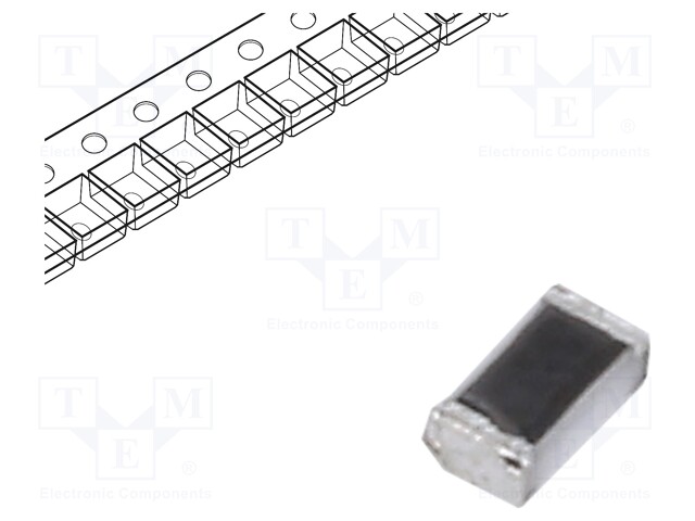 SMD Chip Resistor, 4.99 kohm, ± 0.1%, 100 mW, 0603 [1608 Metric], Metal Film (Thin Film)