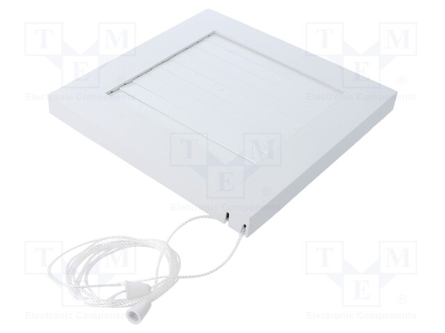 Guard; ABS; Ø100mm; snap fastener; white; Body dim: 174x174x39mm