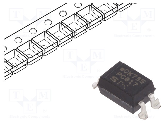 Optocoupler; SMD; Channels: 1; Out: transistor; Uinsul: 5kV; Uce: 80V