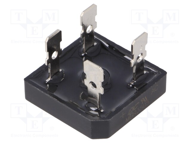 Single-phase bridge rectifier; Urmax: 50V; If: 35A; Ifsm: 400A