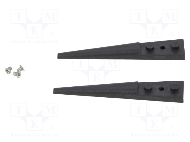 Kit of tips; Blade tip shape: flat; Tweezers len: 40mm; ESD; 2pcs.