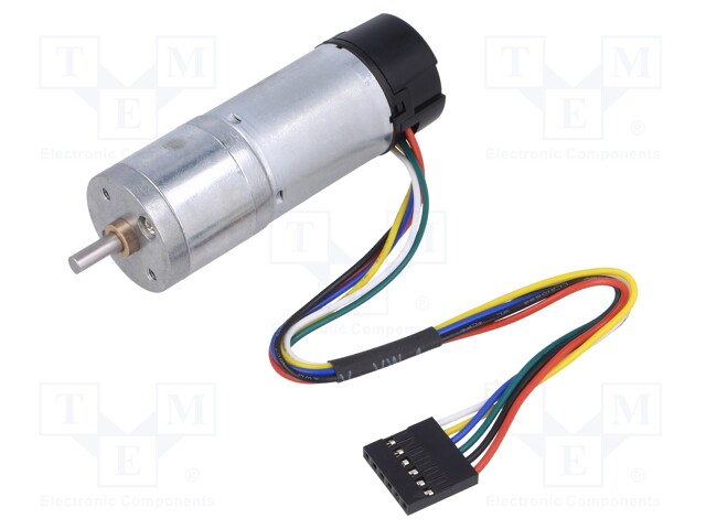 Motor: DC; with encoder,with gearbox; LP; 12VDC; 1.1A; 23rpm